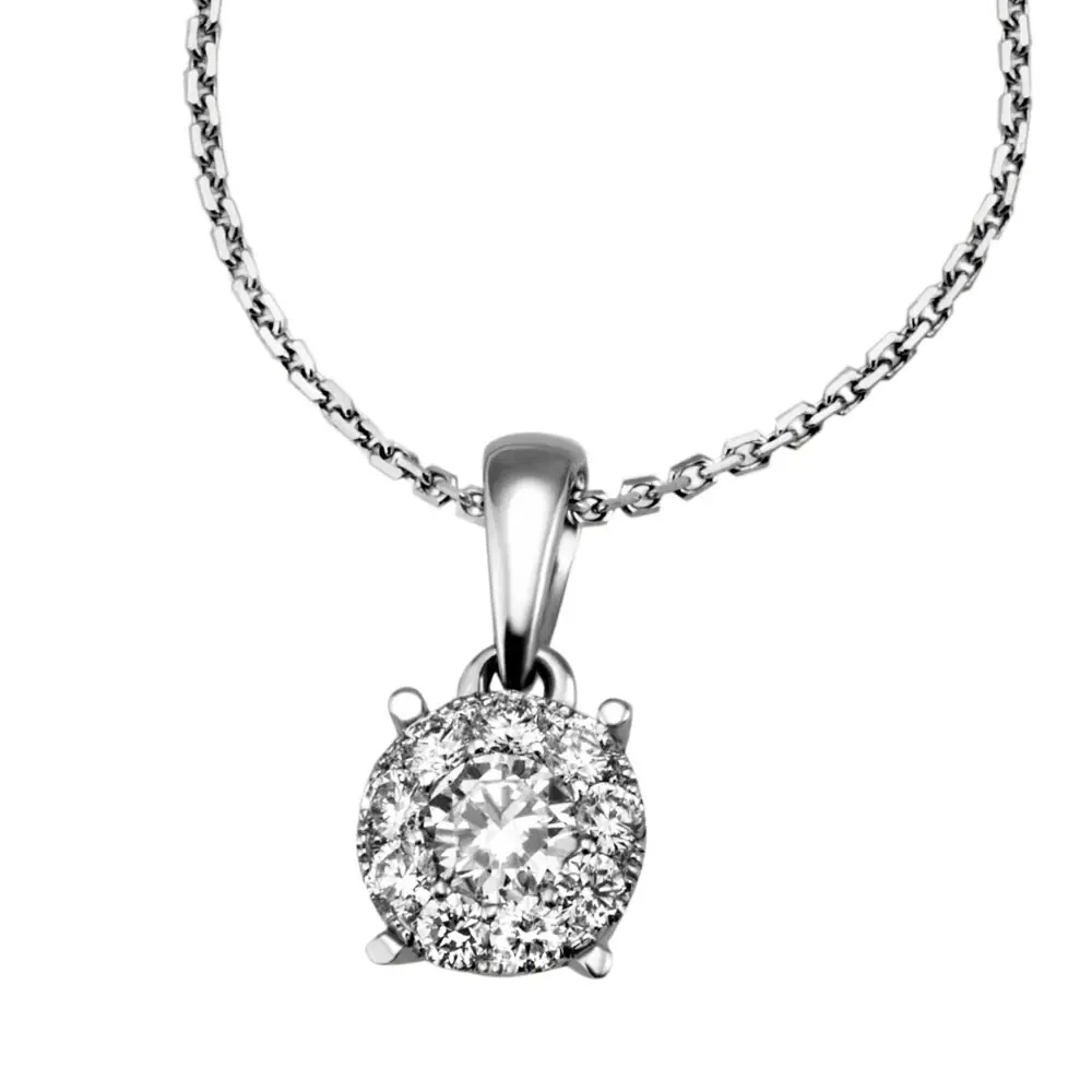 Necklace White Gold with Brilliant
